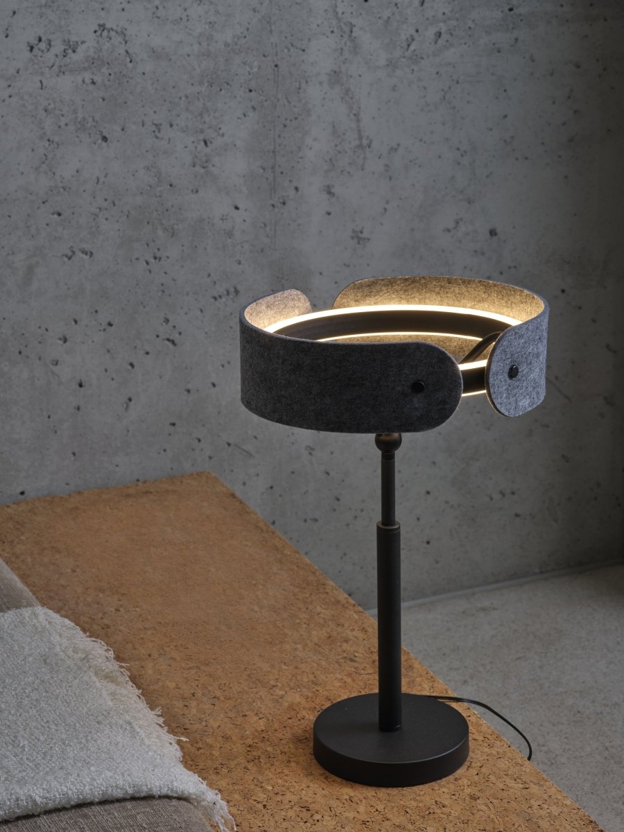 OSRAM Decor Curve Felt Lampa stołowa 19W 830 ciemnoszara - Poland LEDVANCE e-shop 4058075847620