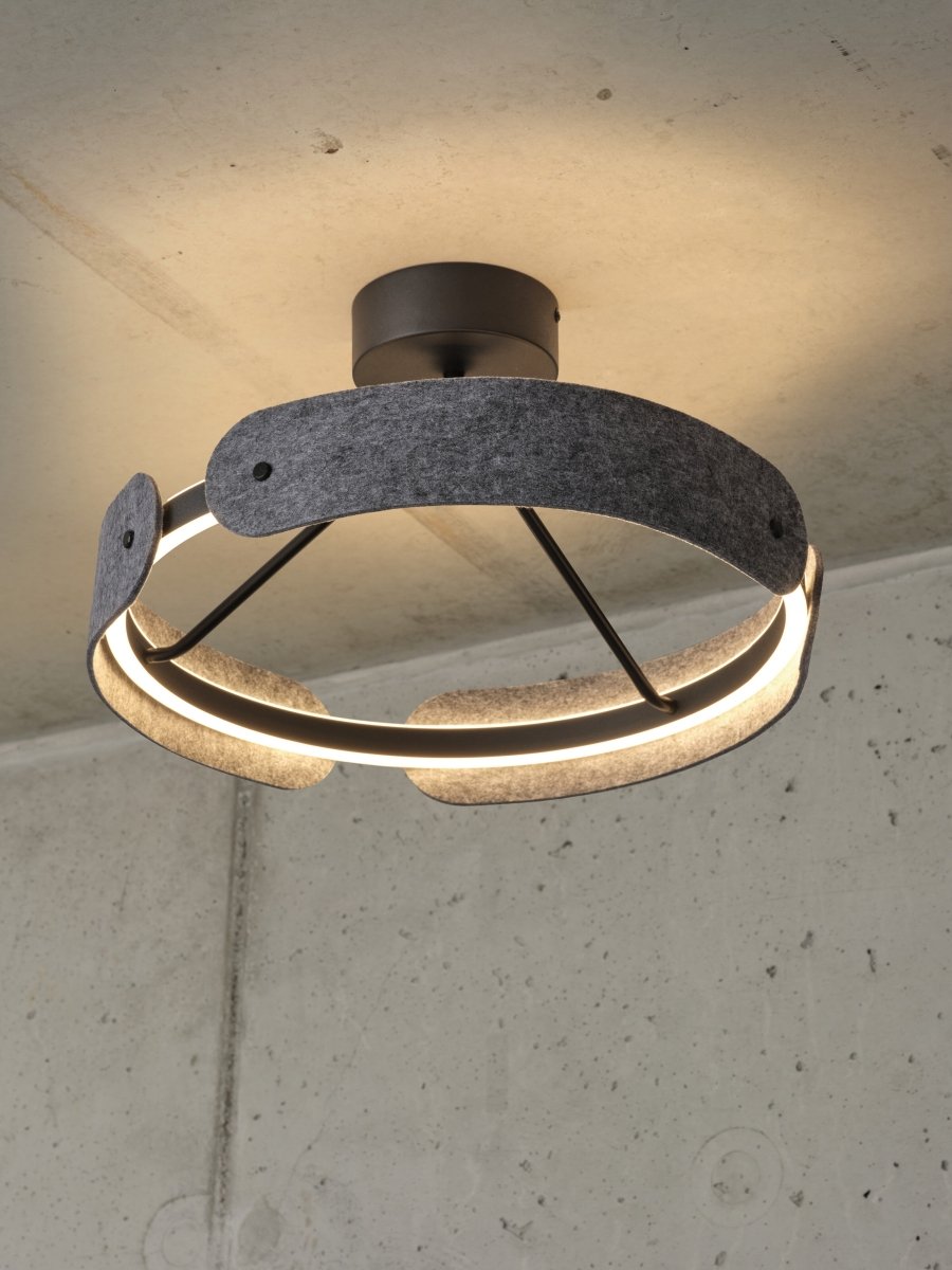 OSRAM Decor Curve Felt Plafon 33W 830 ciemnoszary - Poland LEDVANCE e-shop 4058075847583
