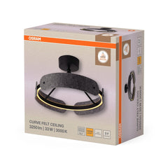 OSRAM Decor Curve Felt Plafon 33W 830 ciemnoszary - eshop Ledvance PL 4058075847583