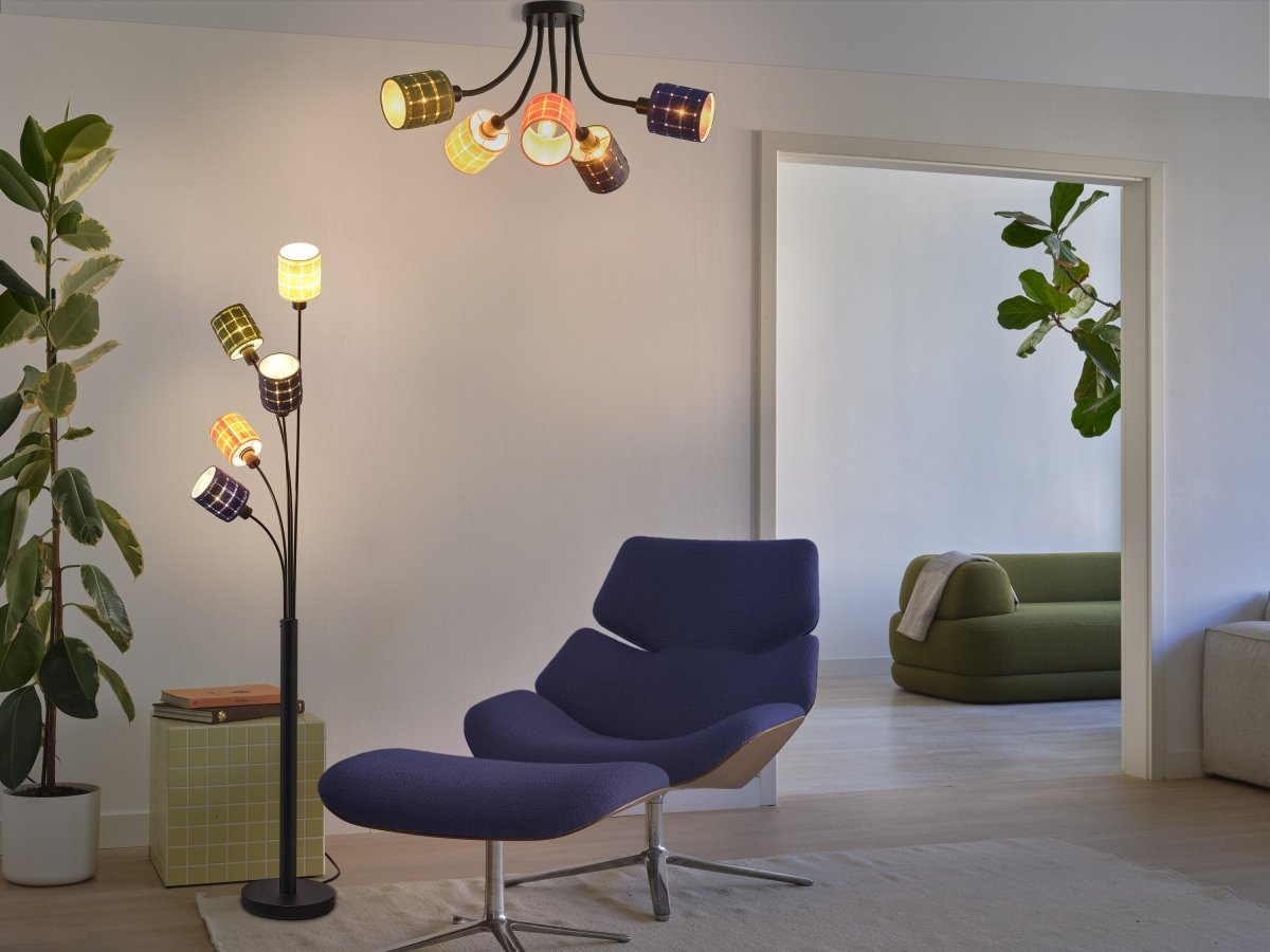 OSRAM Decor Felt Weaving Cans plafon 5×E14 wielokolorowy - eshop Ledvance PL 4058075839120