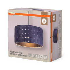 OSRAM Decor Felt Weaving Wisząca 380mm E 27 ciemnoszary - eshop Ledvance PL 4099854459368