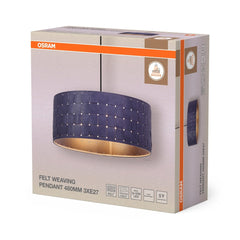 OSRAM Decor Felt Weaving Wisząca 480mm 3x E27 ciemnoszary - eshop Ledvance PL 4099854459382