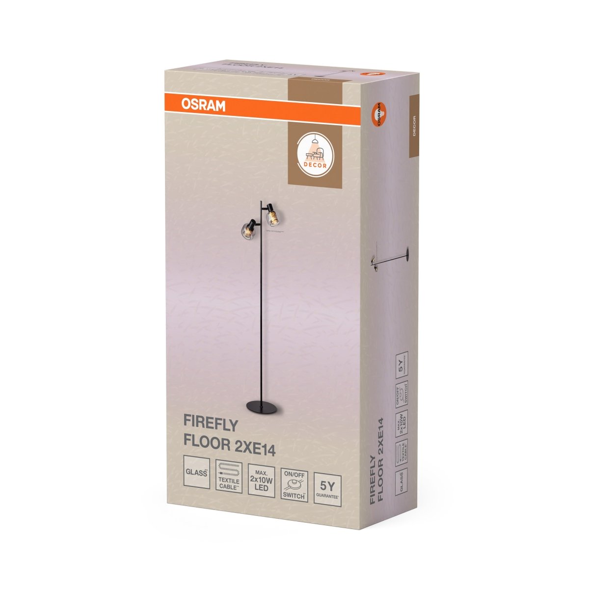 OSRAM Decor Firefly Lampa stojąca 2xE14 czarna - eshop Ledvance PL 4058075847125