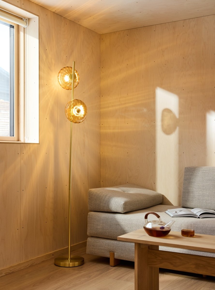 OSRAM Decor Gold Glass Lampa stojąca 2xE14 złota - Poland LEDVANCE e-shop 4058075850705