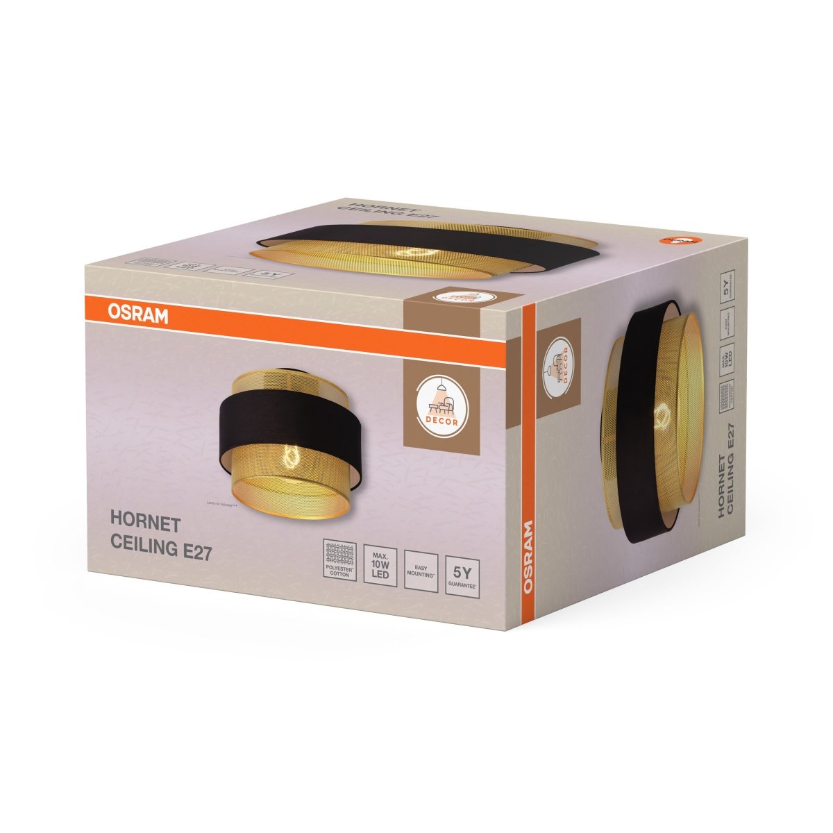 OSRAM Decor Hornet Plafon 1xE27 czarny - eshop Ledvance PL 4058075847842