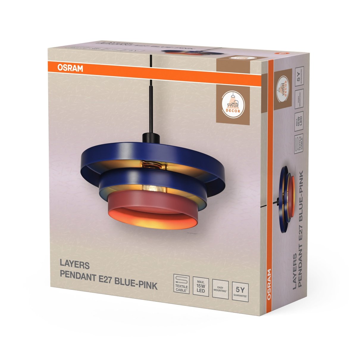 OSRAM Decor Layers Wisząca E27 Blue Edition - eshop Ledvance PL 4099854460470