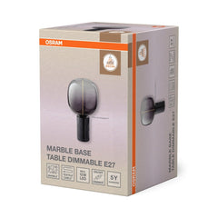 OSRAM Decor Marble Base Lampa stołowa DIM E27 czarna - eshop Ledvance PL 4058075846883