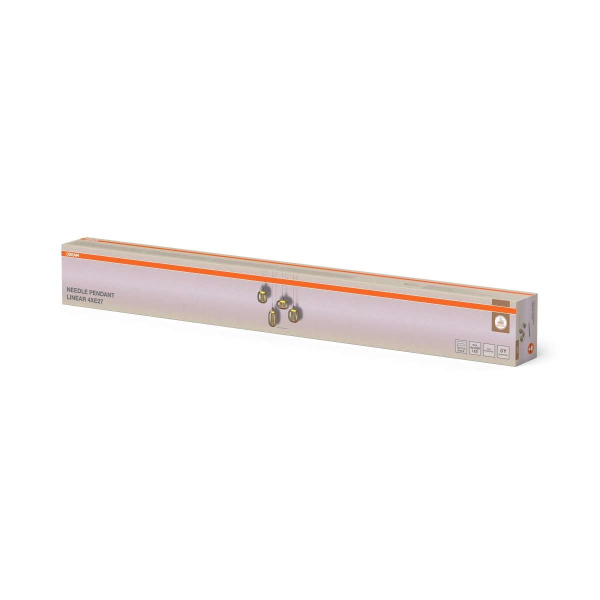 OSRAM Decor Needle Wisząca liniowy 4xE27 beżowy - eshop Ledvance PL 4058075848542