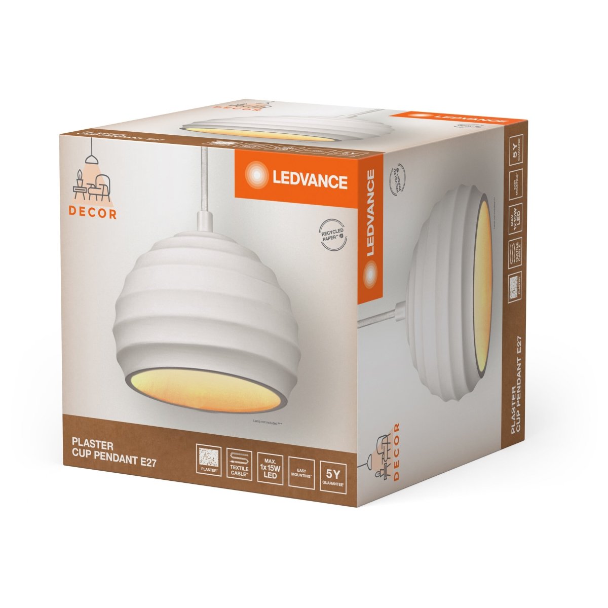 OSRAM Decor Plaster Nest Kinkiet 1xG9 biały mat - eshop Ledvance PL 4058075838468