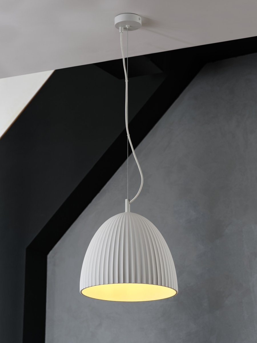 OSRAM Decor Plaster Routes Bell Wisząca 1xE27 biały - Poland LEDVANCE e-shop 4058075848443