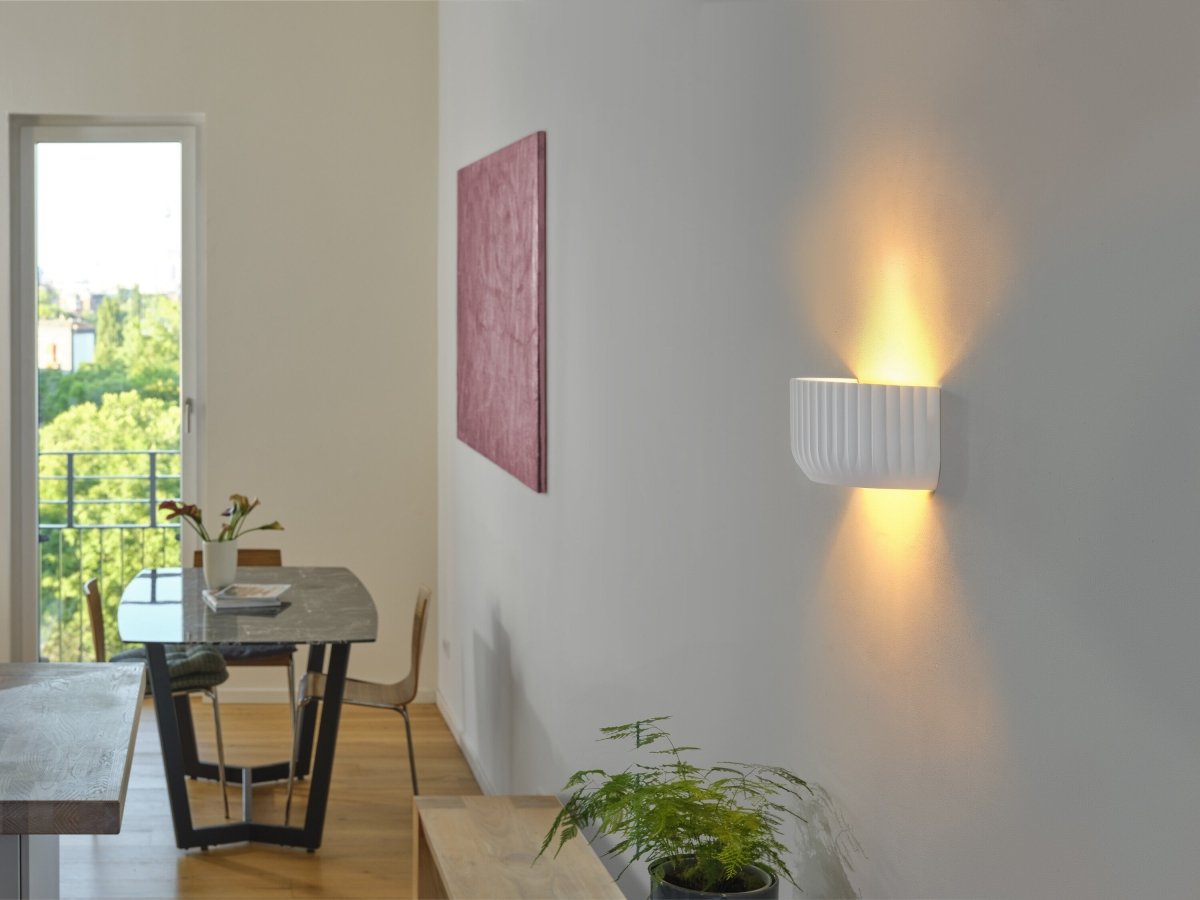 OSRAM Decor Plaster Routes Kinkiet góra 310 1xE27 biały - eshop Ledvance PL 4099854454547