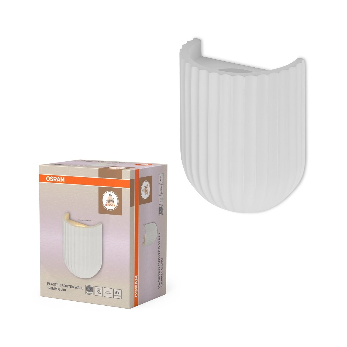 OSRAM Decor Plaster Routes Lampa stołowa 120 1xGU10 biała - eshop Ledvance PL 4058075848429