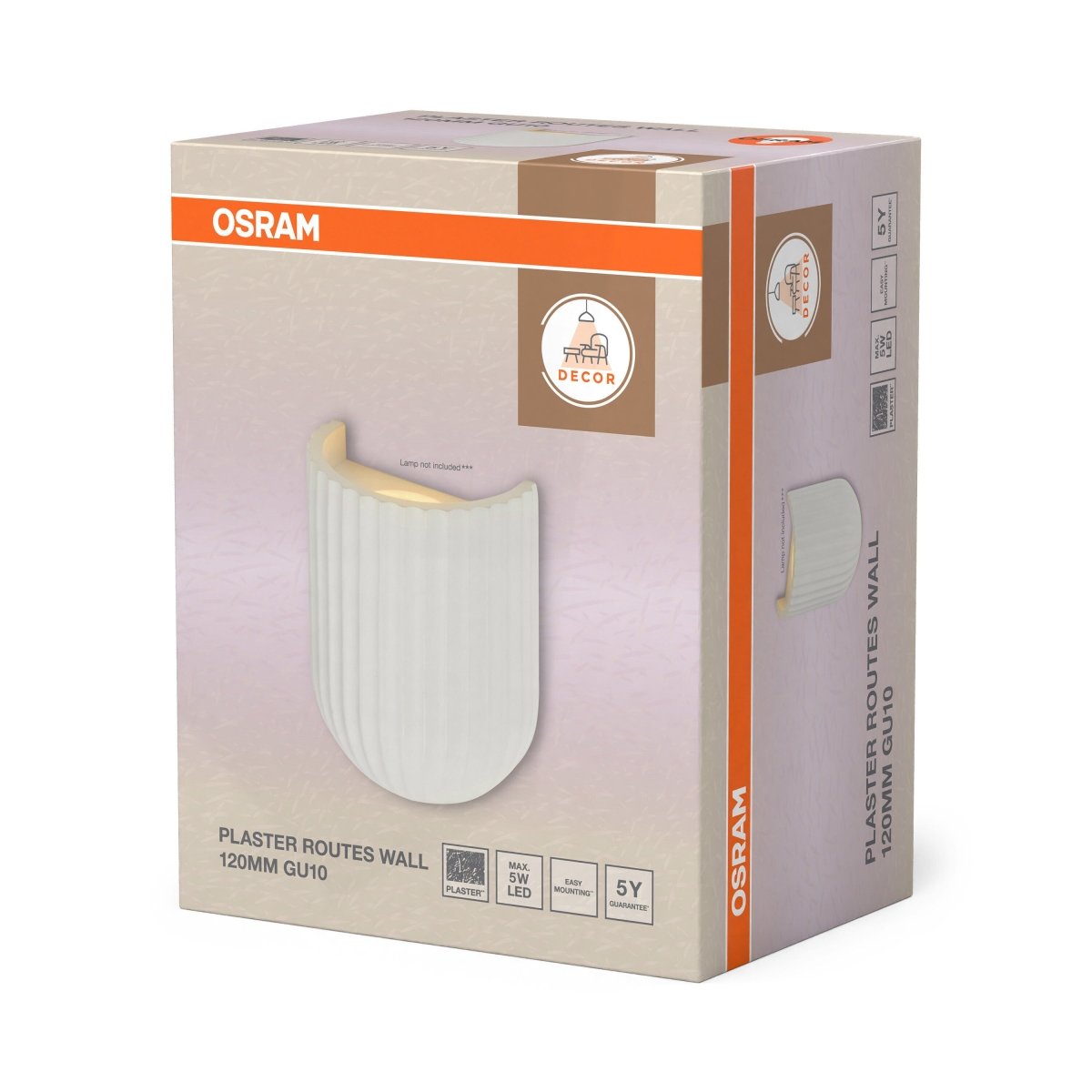 OSRAM Decor Plaster Routes Lampa stołowa 120 1xGU10 biała - eshop Ledvance PL 4058075848429