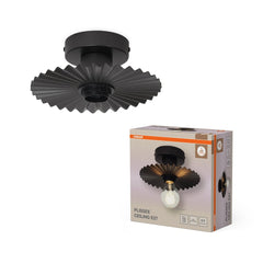 OSRAM Decor Plisse Plafon E 27 ciemny szary - eshop Ledvance PL 4099854454608
