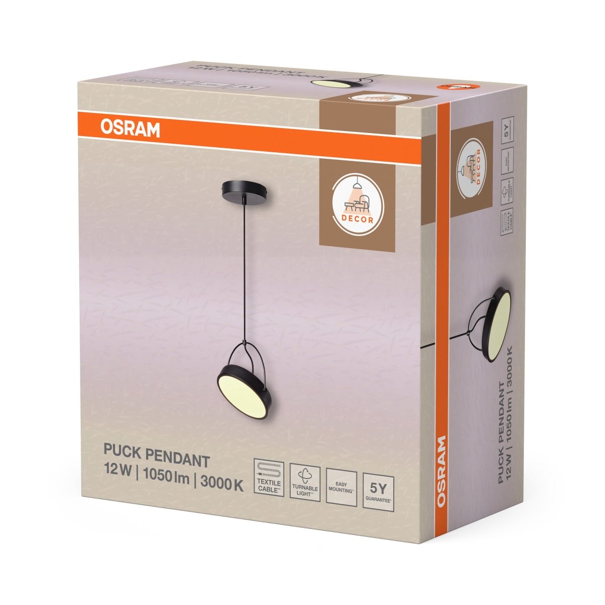 OSRAM Decor Puck Wisząca 1x 12W 930 czarny - eshop Ledvance PL 4058075846524