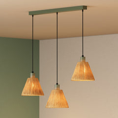 OSRAM Decor Raffia Wisząca liniowy 3x E27 zielony - eshop Ledvance PL 4099854461187