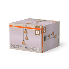 OSRAM Decor Raffia Wisząca płytowy 3x E27 zielony - eshop Ledvance PL 4099854461163