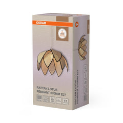 OSRAM Decor Rattan Lotus Wisząca 670 E27 brązowy - eshop Ledvance PL 4058075847224