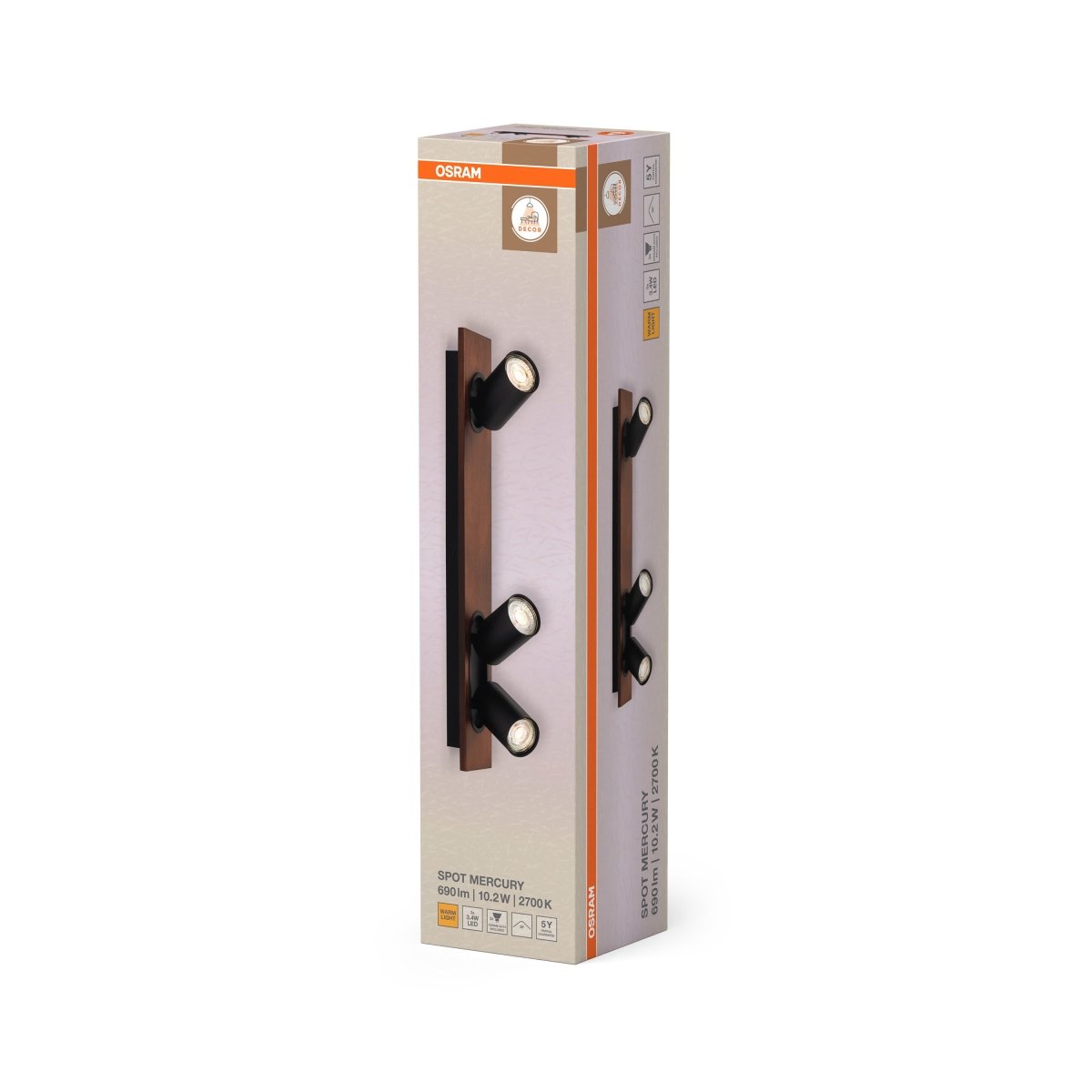 OSRAM Decor Spot Mercury Black 3x3.4W 927 DIM - eshop Ledvance PL 4099854471131