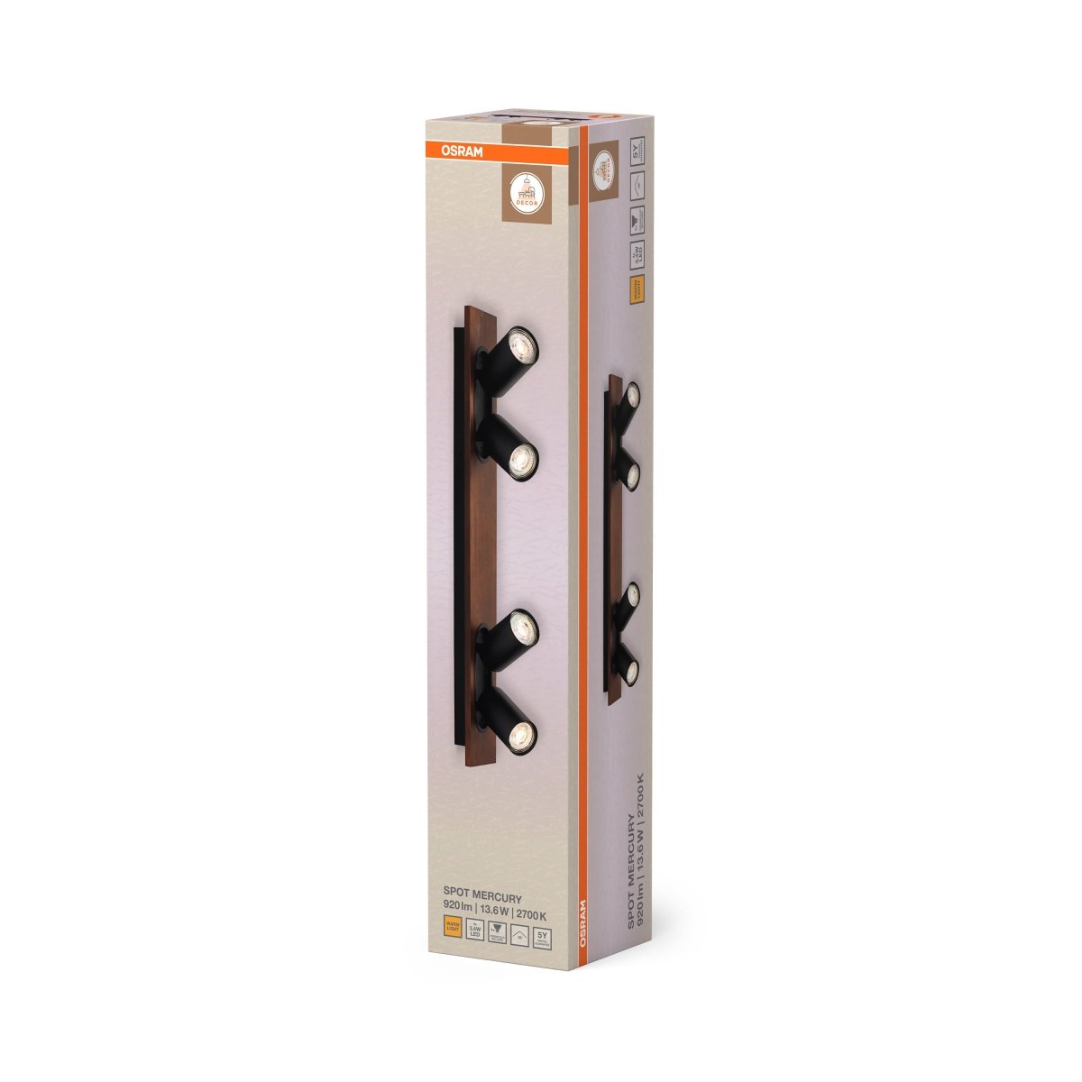 OSRAM Decor Spot Mercury Black 4x3.4W 927 DIM - eshop Ledvance PL 4099854471155