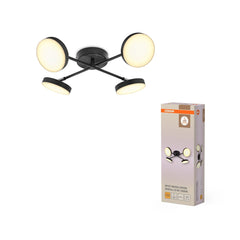 OSRAM DECOR SPOT MOON 4 - Spot krzyż 21W 830 czarny - eshop Ledvance PL 4099854472336
