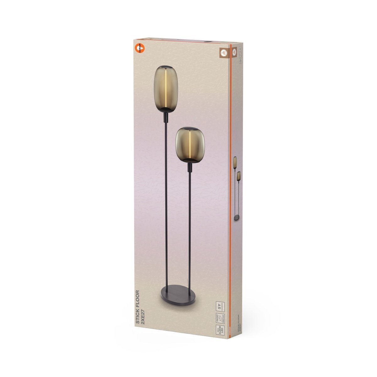OSRAM Decor Stick Lampa stojąca ciemnoszara 2XE27 - eshop Ledvance PL 4099854440342