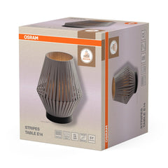 OSRAM Decor Stripes Lampa stołowa 1xE14 ciemnoszara - eshop Ledvance PL 4058075848108