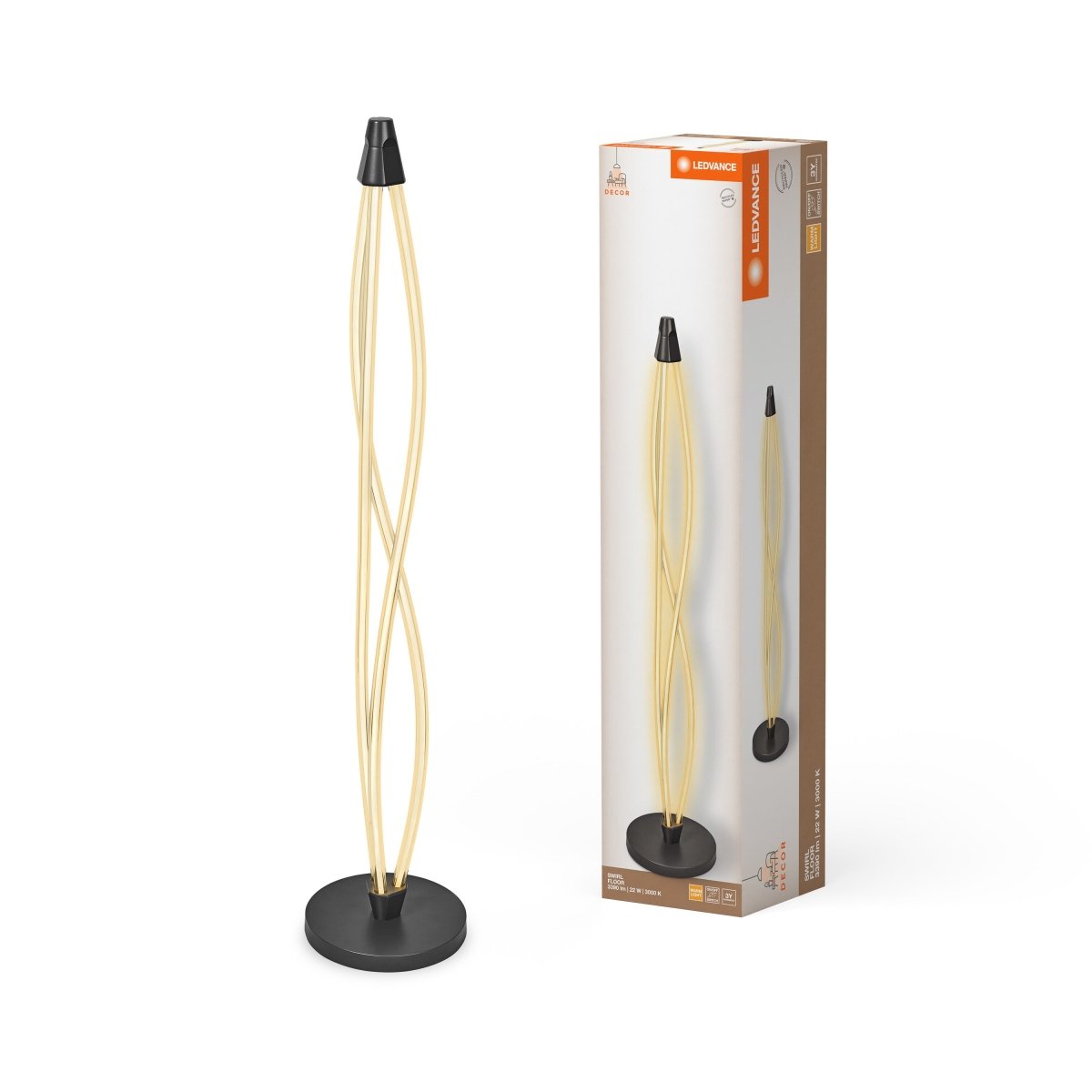 OSRAM Decor Swirl lampa stojąca 22W 830 Touch DIM - eshop Ledvance PL 4058075842007