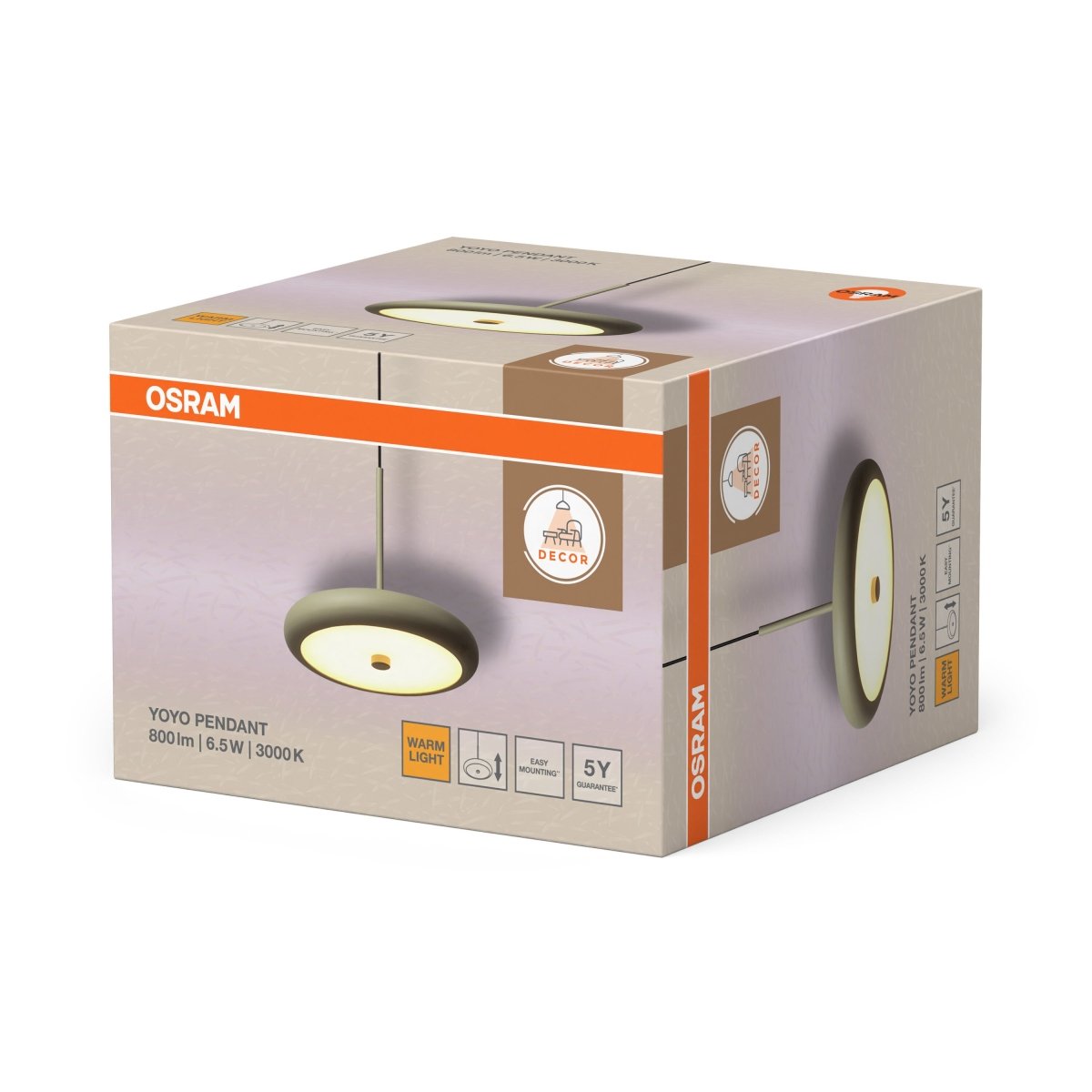 OSRAM Decor Yoyo Wisząca 6.5W 830 beżowy - eshop Ledvance PL 4058075846982