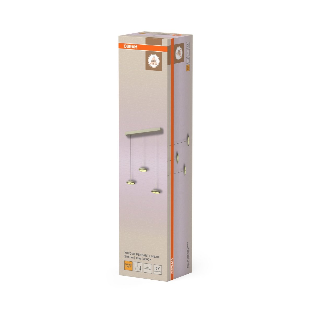 OSRAM Decor Yoyo Wisząca LN 3x 18W 830 beżowy - eshop Ledvance PL 4058075847002
