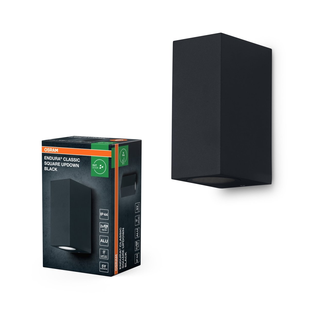 OSRAM Endura Classic Square Kinkiet góra - dół czarny - eshop Ledvance PL 4099854447723