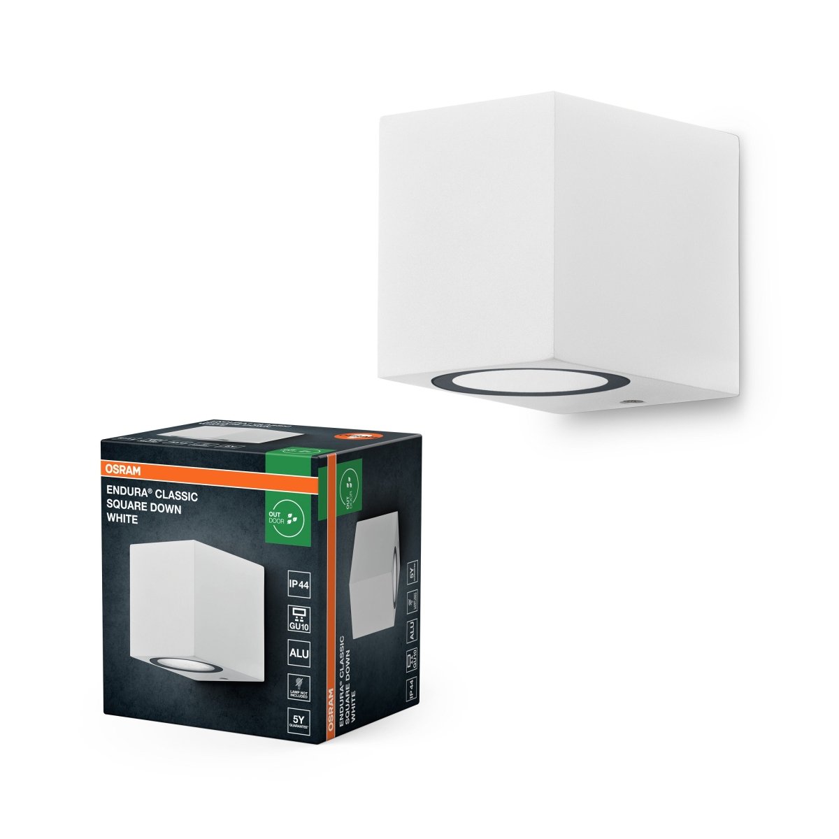OSRAM Endura Classic Square Kinkiet w dół biały - eshop Ledvance PL 4099854447600