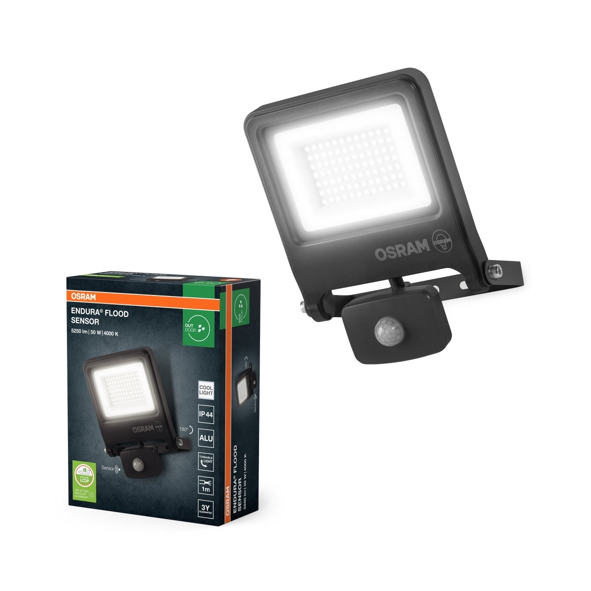 OSRAM ENDURA® Flood Sensor 100W ciepła biel PCR - eshop Ledvance PL 4099854487064