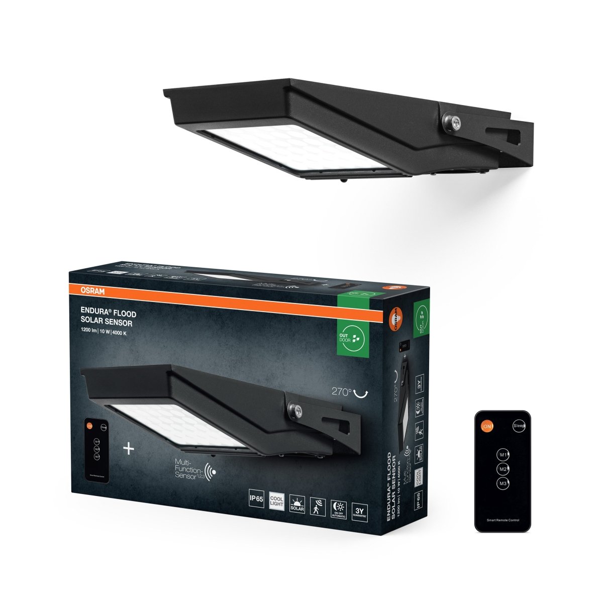 OSRAM ENDURA FLOOD Solar Sensor - eshop Ledvance PL 4099854429477