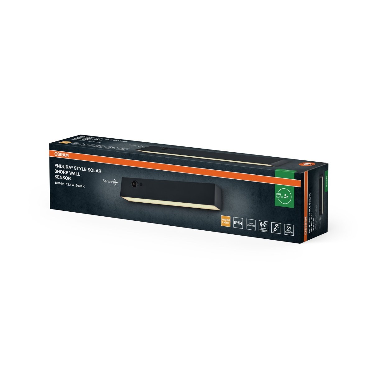 OSRAM ENDURA STYLE SOLAR BRIGHT SENSOR Kinkiet Shore IP54 - eshop Ledvance PL 4099854415173