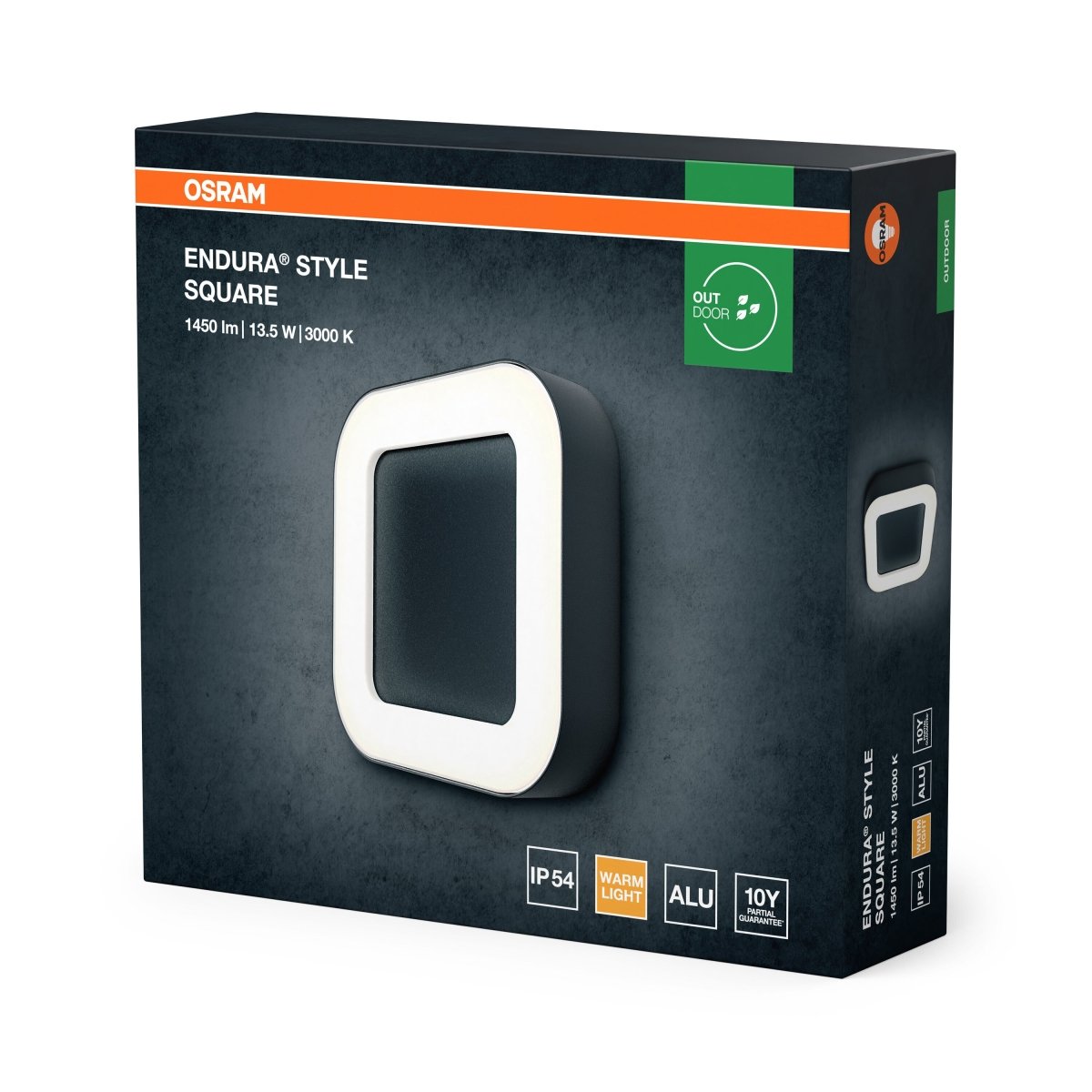 OSRAM ENDURA® STYLE SQUARE 13.5W ciemnoszary - eshop Ledvance PL 4099854461958