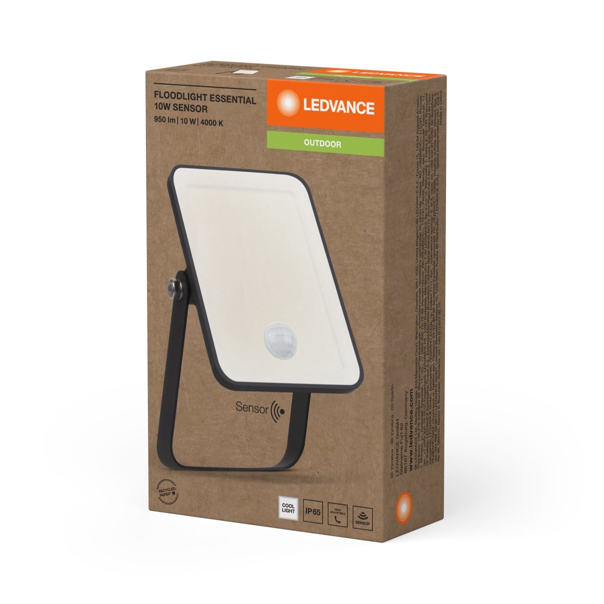 OSRAM Essentials Floodlights Sensor 10W 4000K - eshop Ledvance PL 4058075768215