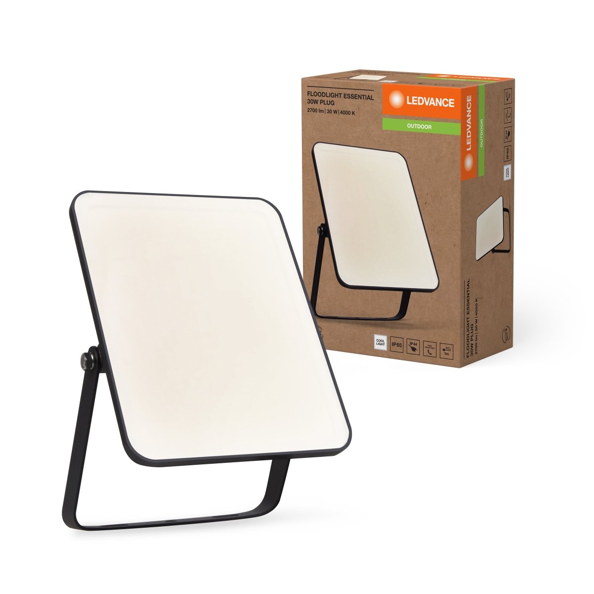 OSRAM Essentials Floodlights z wtyczką EU 30W 4000K - eshop Ledvance PL 4099854094521