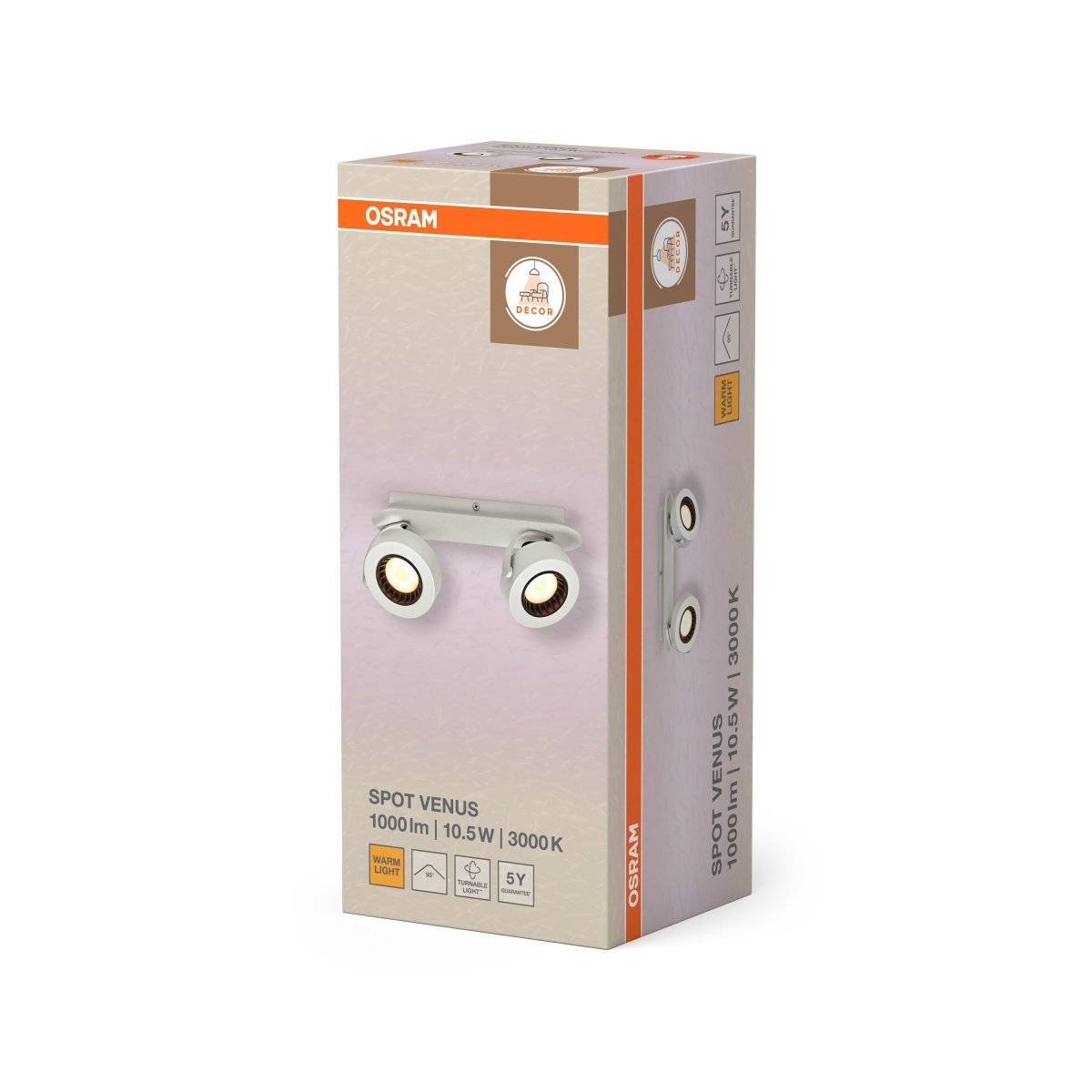 OSRAM LED SPOT czarny 2×3.4 W 927 DIM - eshop Ledvance PL 4099854474231
