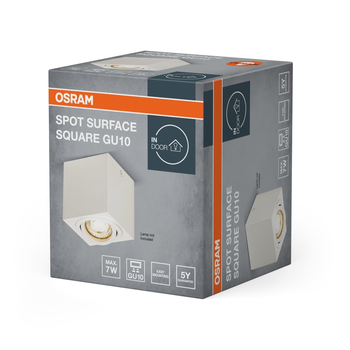 OSRAM LED SPOT SURFACE kwadratowa GU10 biała - eshop Ledvance PL 4099854446054