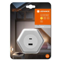 OSRAM Lunetta Hexagon USB A&C 3000K biały - eshop Ledvance PL 4099854090264
