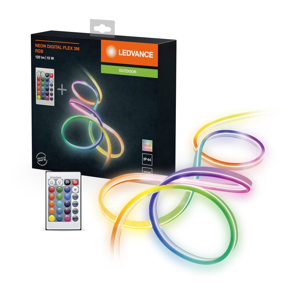 OSRAM NEON DIGITAL FLEX 3 m RGB + RC - eshop Ledvance PL 4058075504745