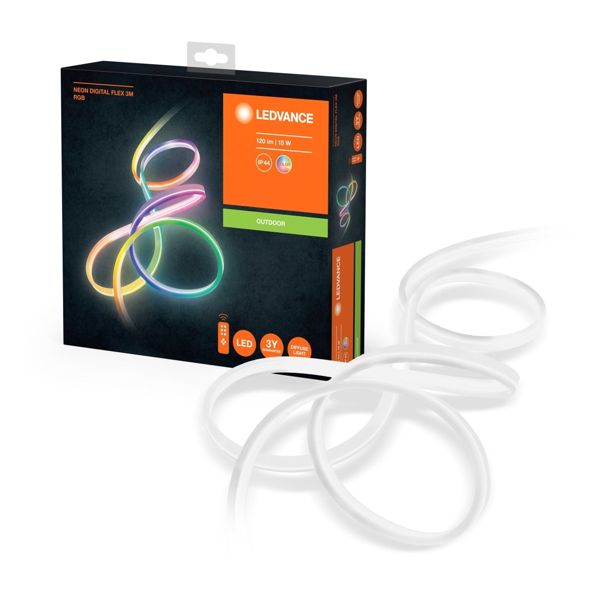 OSRAM NEON DIGITAL FLEX 3 m RGB + RC - Poland LEDVANCE e-shop 4058075504745