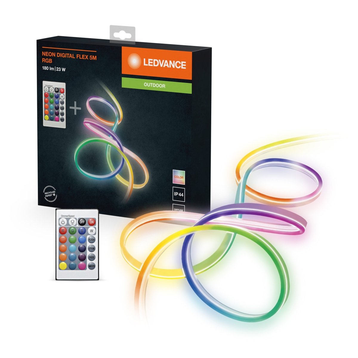 OSRAM NEON DIGITAL FLEX 5 M RGB + RC - Poland LEDVANCE e-shop 4058075504769