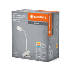 OSRAM Office Line Desk Cylinder Clip 4.8W TW, biały - eshop Ledvance PL 4099854388552