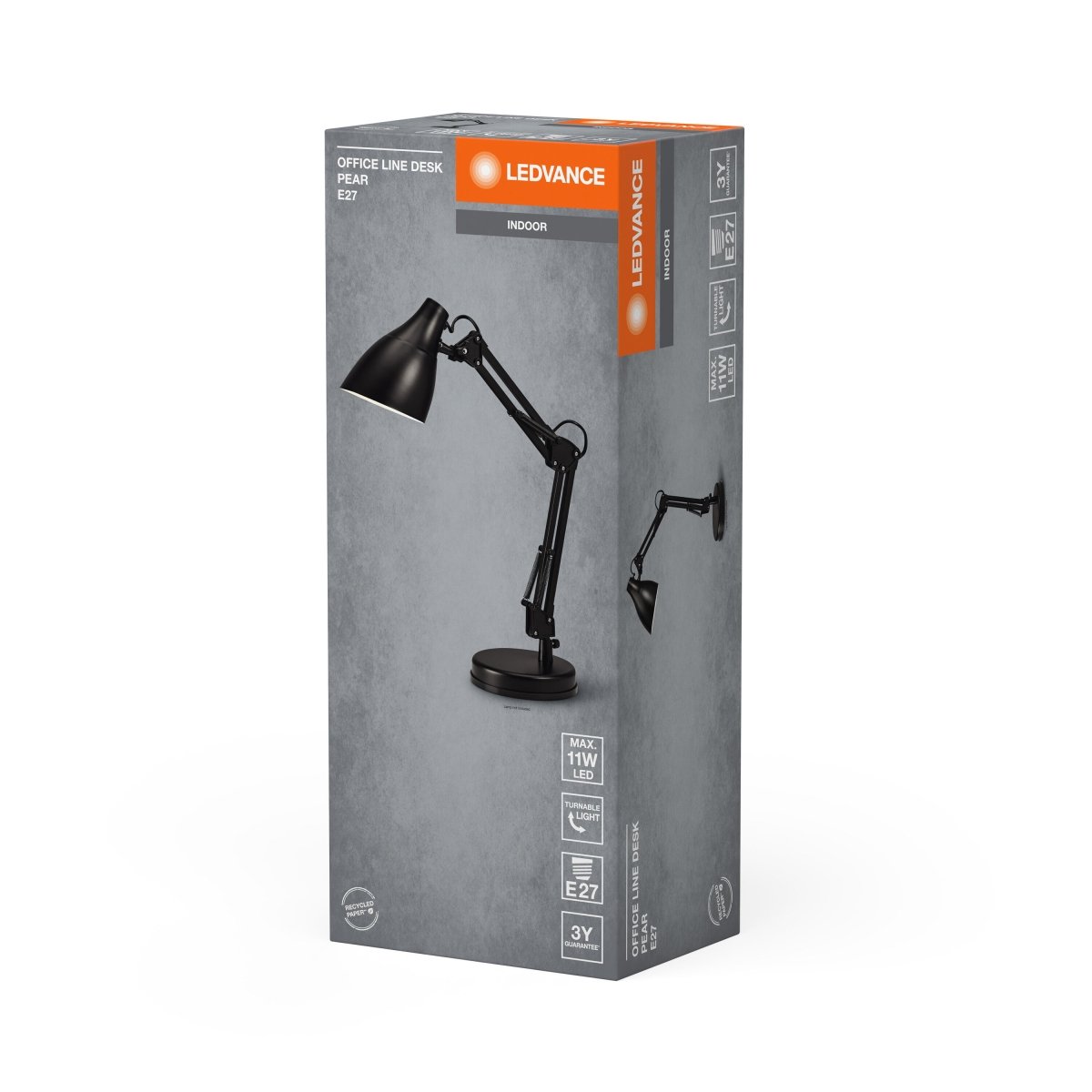 OSRAM Office Line Desk Pear E27 czarny - eshop Ledvance PL 4099854385148