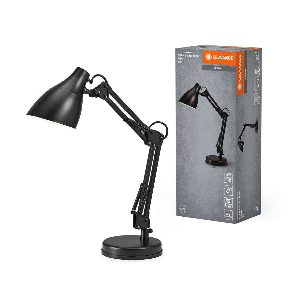 OSRAM Office Line Desk Pear E27 czarny - eshop Ledvance PL 4099854385148