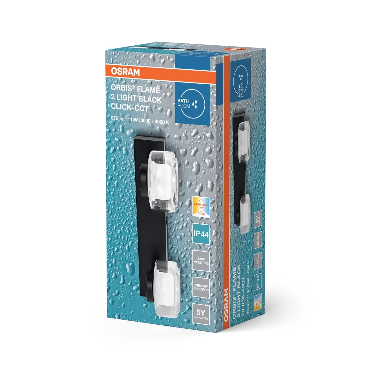 OSRAM Orbis Disc Kwadrat 30x30cm 22W CCT IP44 dekor drewno - eshop Ledvance PL 4099854447785