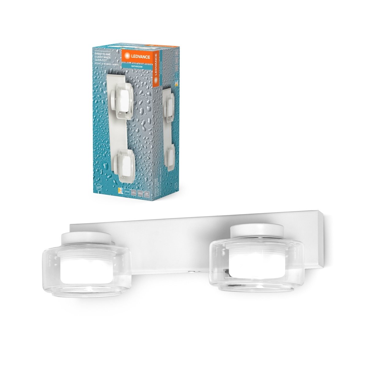 OSRAM Orbis Flame 2x5.5W Click CCT IP44 biały - eshop Ledvance PL 4099854276118