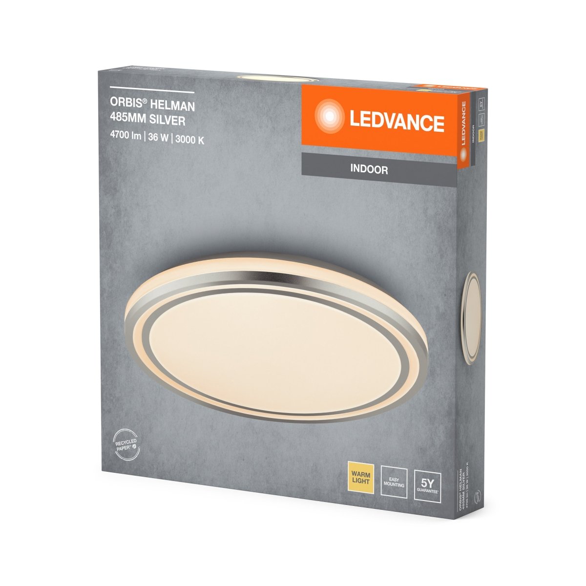 OSRAM Orbis Helman 485MM 36W 830 biało - srebrny - eshop Ledvance PL 4099854283468